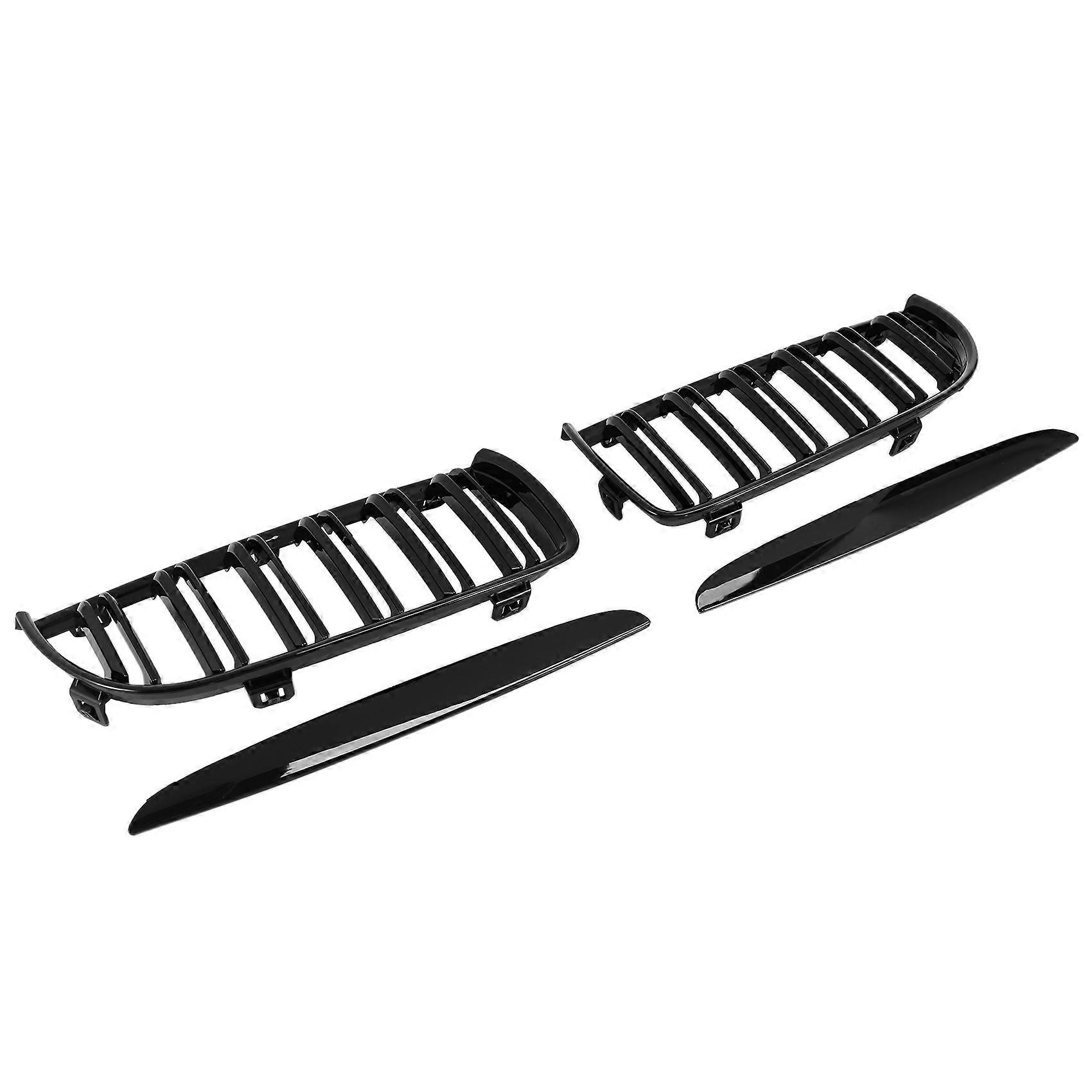 Double Slat Sport Kidney Grille Grill Black for E90 E91 2005-2008