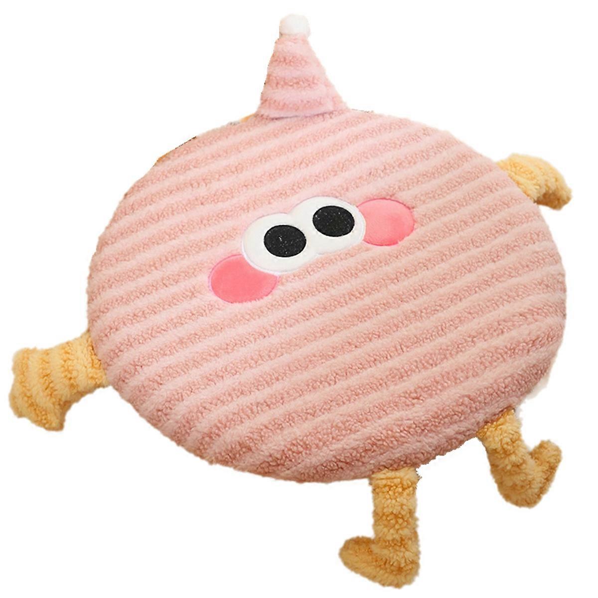 Seat Cushion Backrest Lumbar Support Dormitory Seat Floor Mat Pink