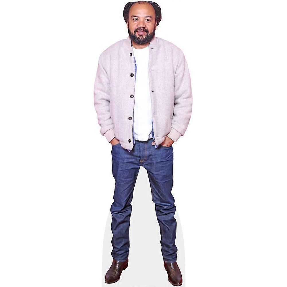 Fabrice Éboué (Pink Jacket) Cardboard Cutout (lifesize OR mini size). Standee. Stand Up.