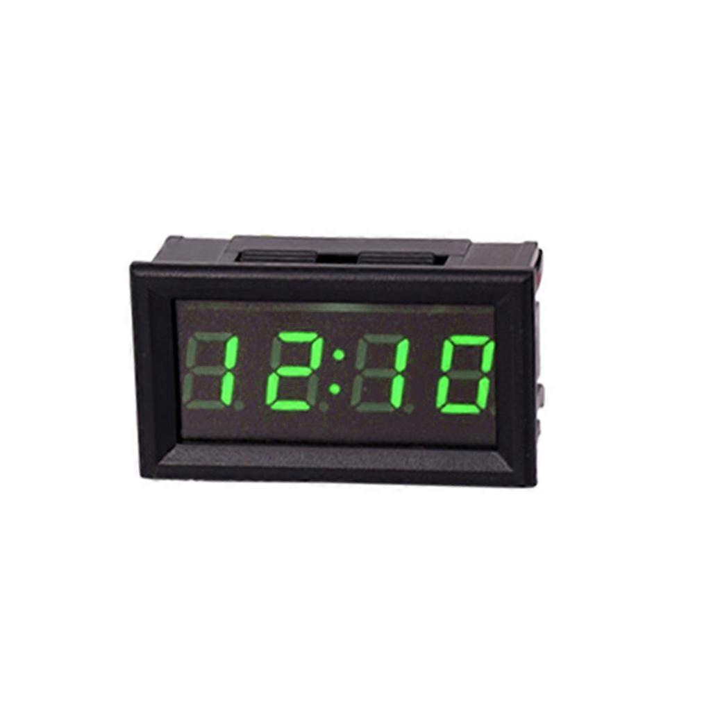 High Accuracy Clock Module Power-Off Memory Function 24h LED Digital Display Red/Green/Blue Optional Durable Clock  Green