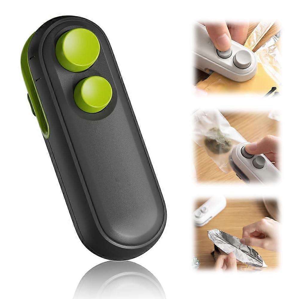 Mini Upgrade Rechargeable Vacuum Food Sealer Machine for Sealing, Cutting Snack Bags, Compact Design, Portable Size