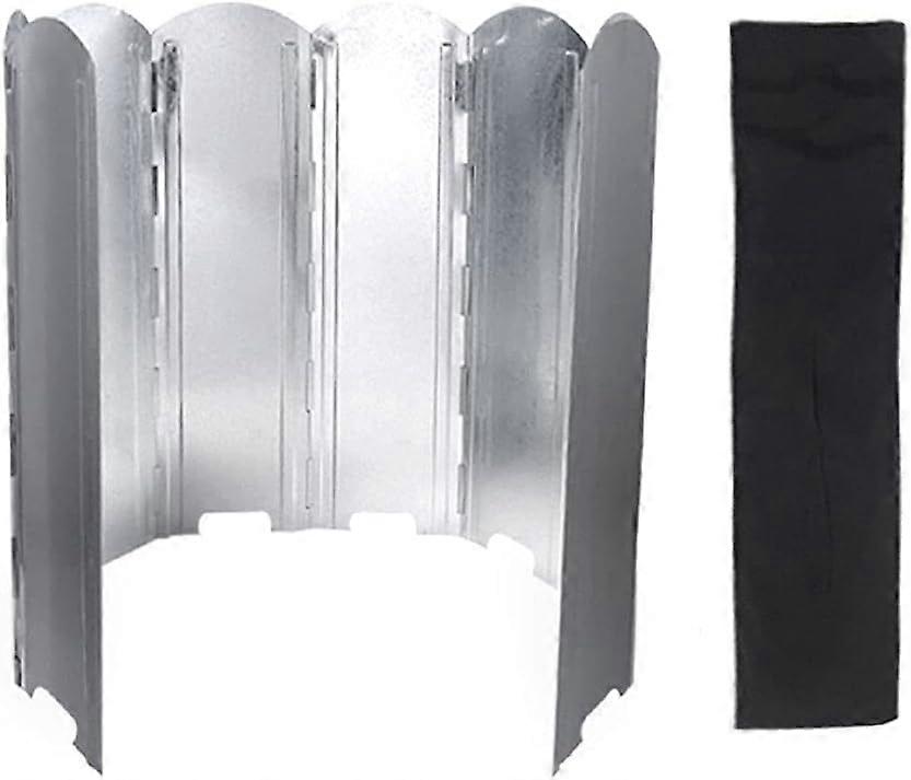 9 Plates Folding Windscreen - Lightweight Windproof for Camping Stove
