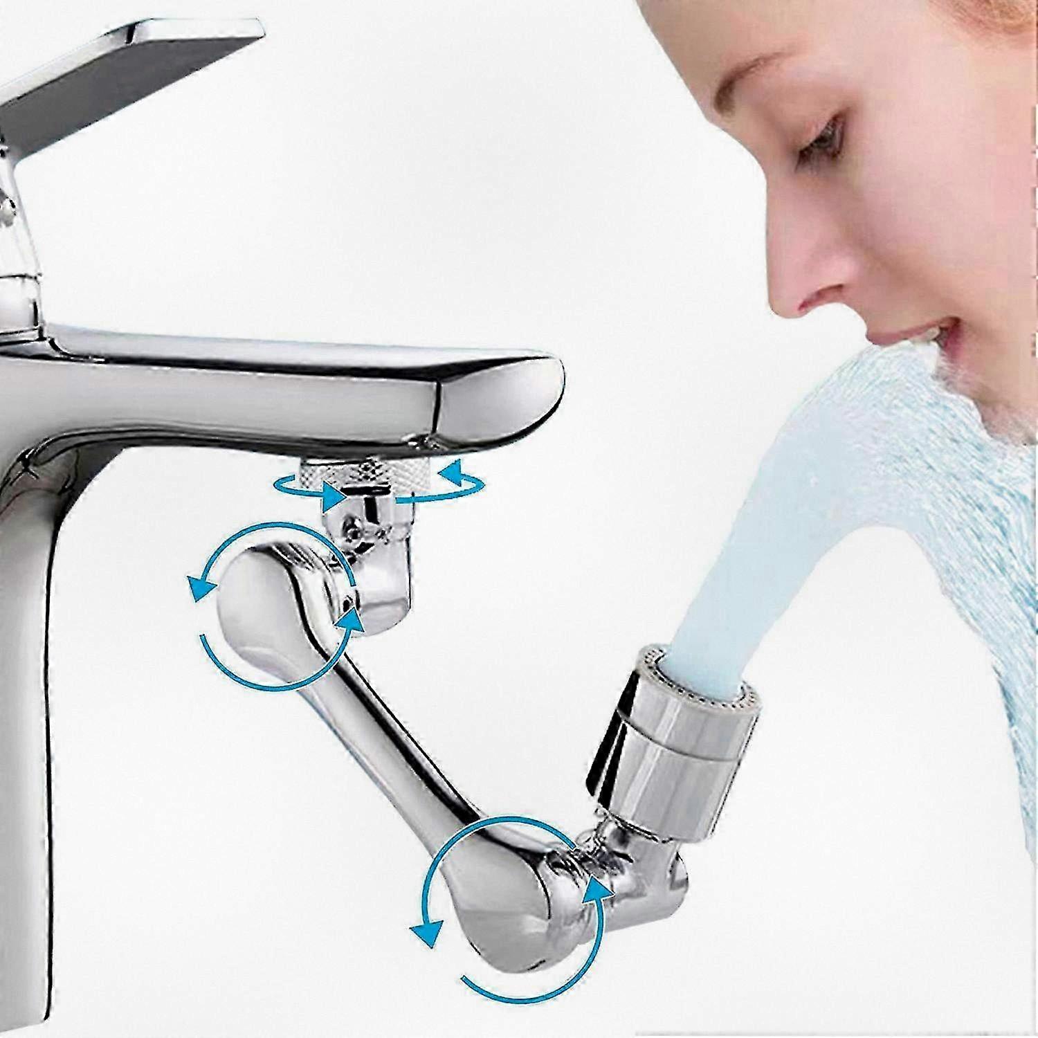 Universal 1080 Swivel Extender Kitchen Faucet Spray Filter with Adjustable Robotic Arm for Sink and Shower