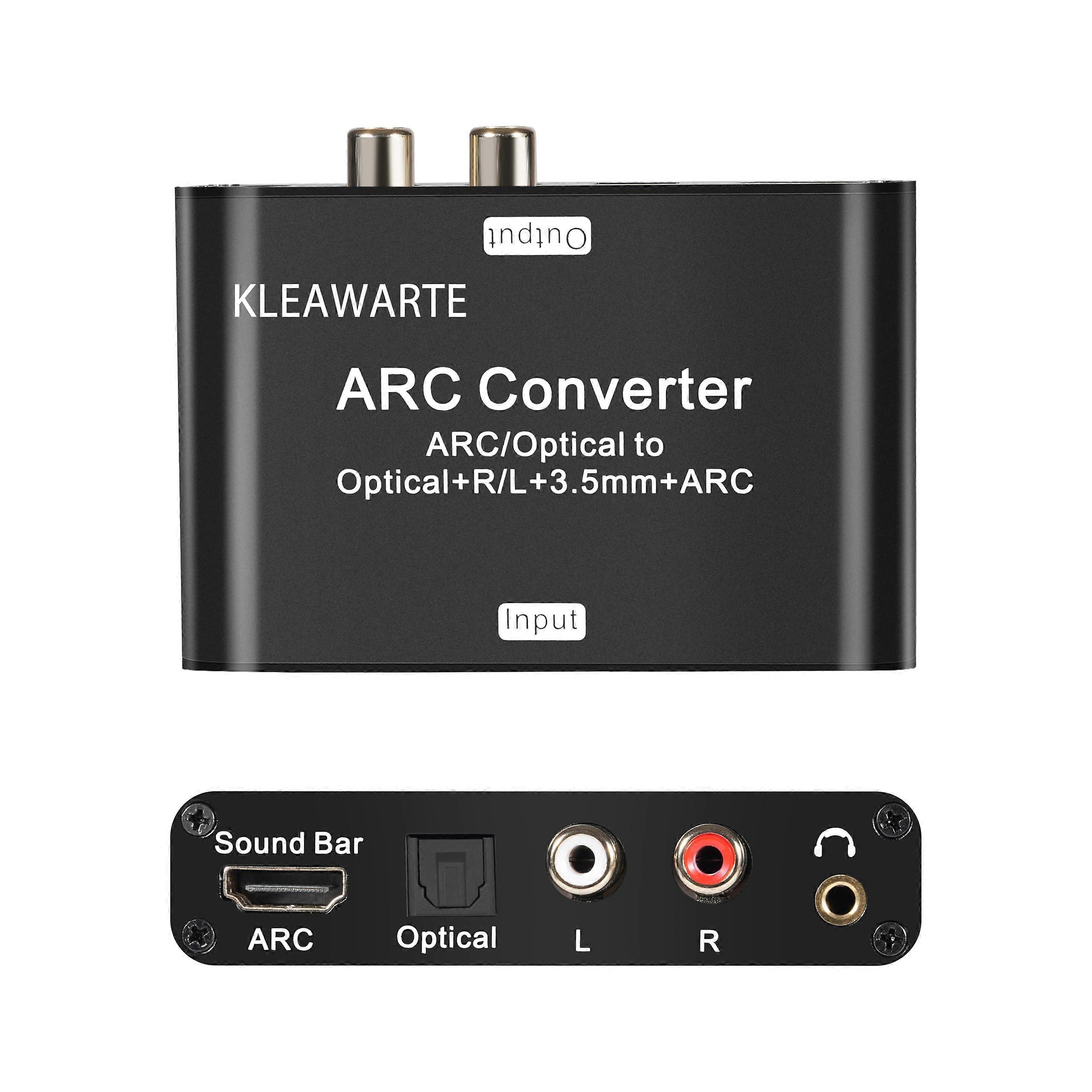 HDMI ARC إلى مستخرج صوت بصري / SPDIF - مقبس 3.5 مم محول صوت ستيريو DAC
