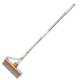 Long Handle Floor Cleaning Brush with Detachable V-Bristles Brush for Home Countertops Bathtubs