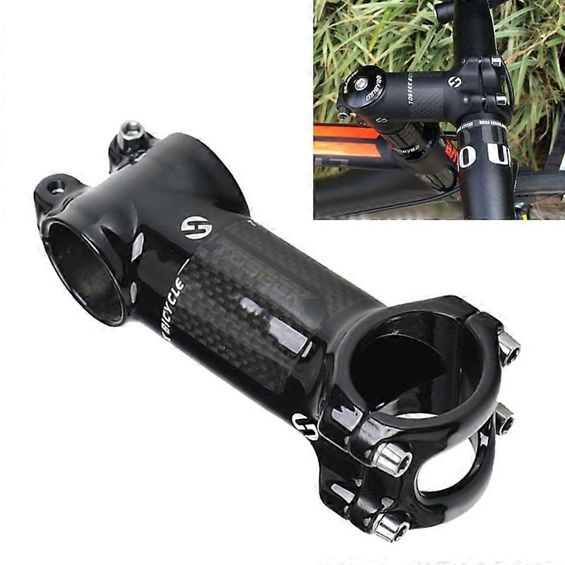 TOSEEK Road Mountain Bike Ultra-light Handlebar Stem Riser Faucet, Size: 17 Degree, 90mm (Gloss)