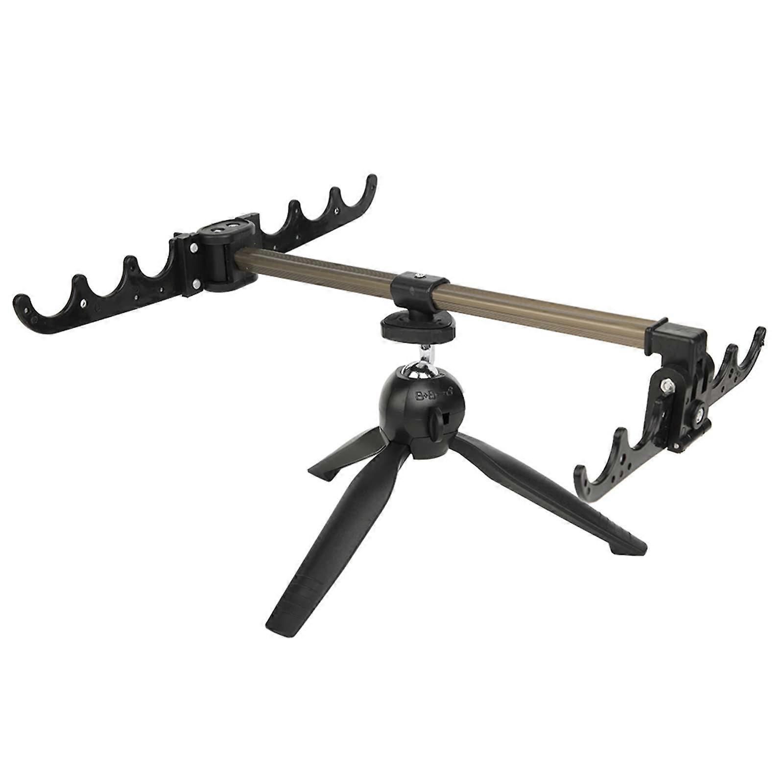 Fishing Pole Holders - Telescopic Foldable Tripod Stand for Rods, Adjustable Height, 360° Rotatable, Durable Material