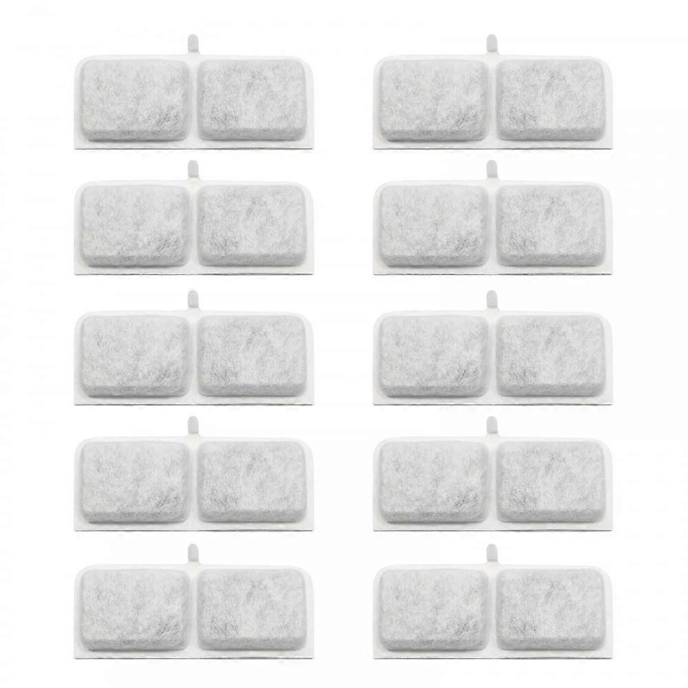 10 PCS Cat Fountain Strainers,Replacement Strainer Activated Carbon Strainer with 3 Strainer Systems for Dogs Cat Fountain