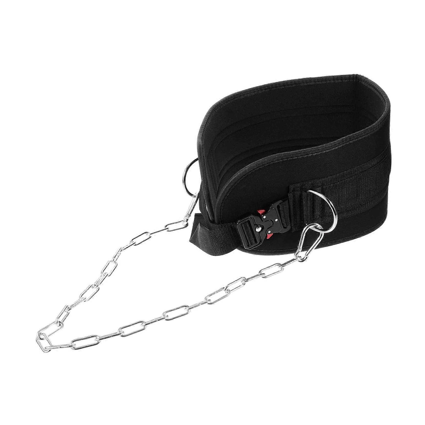 Weight Lifting Belt with Heavy Duty Chain for Men and Women, Adjustable Support for Gym Workouts and Weight Training