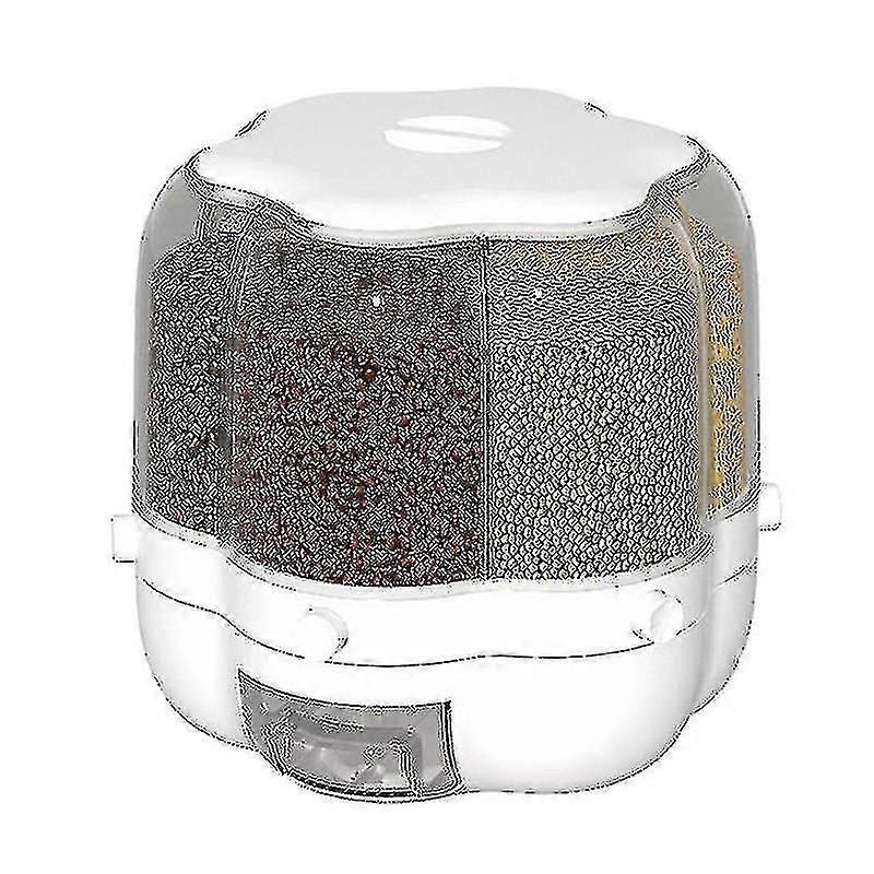 Separate Rice Bucket Rotating Grain Storage Box Household Insect-proof Moisture-proof Sealed Rice St