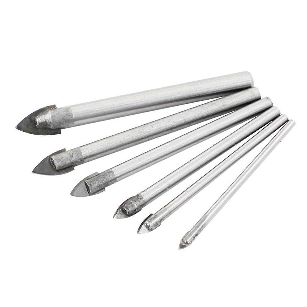 6Pcs Woodworking Bit Set for Drilling Expander of Glass-Ceramic Tiles