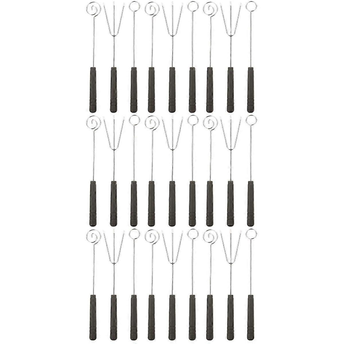 27pcs Cheese Fruit Chocolate Fondue Fork Tool Dipping Sauce Tool