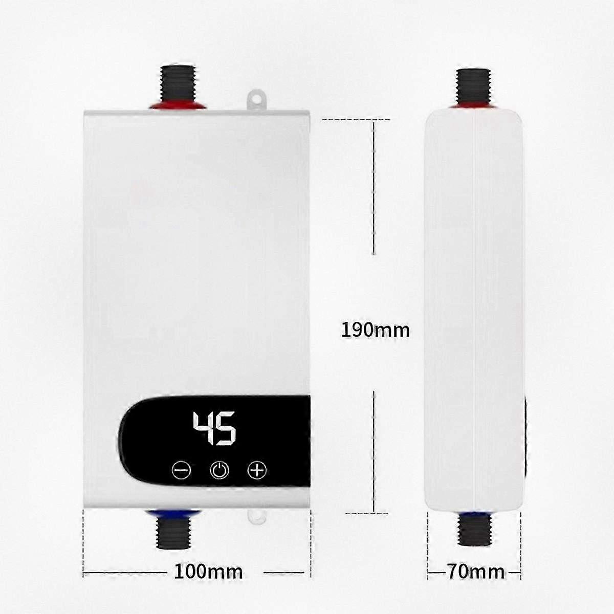 4500W Instant Electric Water Heater for Fast Heating Compact Design with Constant Temperature EU Plug