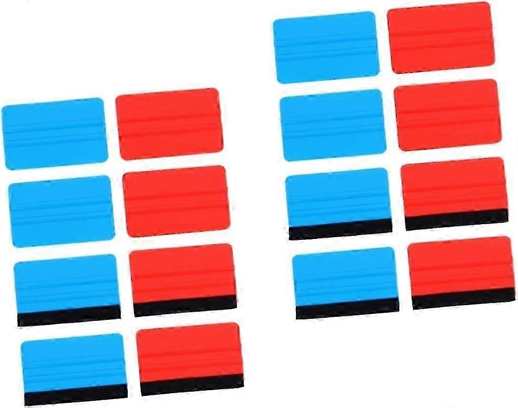 16 Pcs Double-Sided Square Scraper Window Tint Squeegee Professional Window Squeegee Auto Squeegee Car