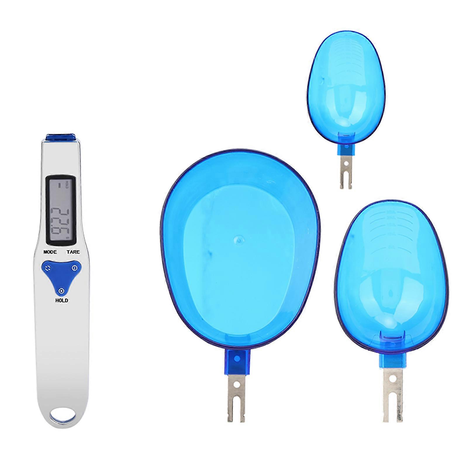 500g/0.1g Portable LCD Kitchen Scale Digital Food Spoon Scale with 3 Measuring Spoons