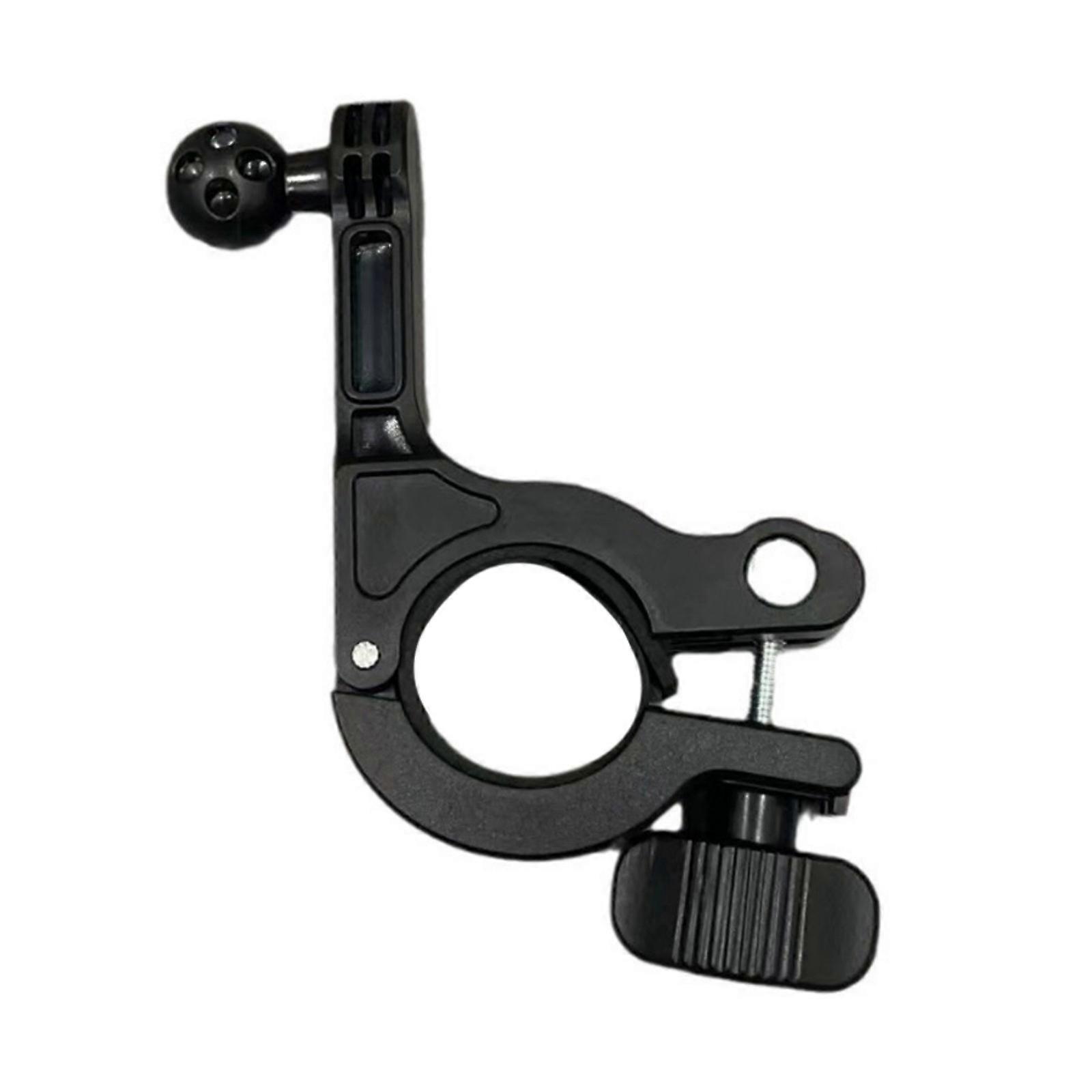 Heavy Duty Rod Mounting Clamp with 17mm Ball Adapter Suitable for Mounting Devices on Bicycles and Motorcycle Handlebars