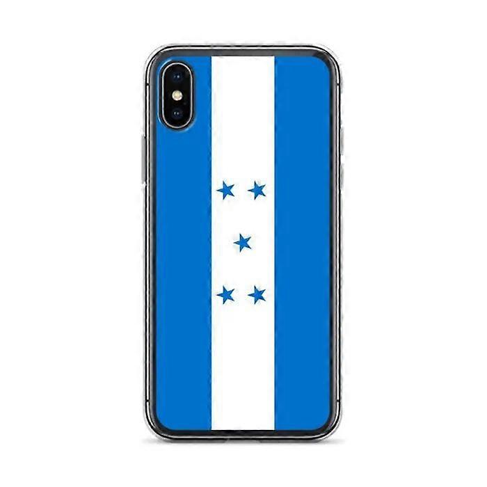 Phone case - PIXELFORMA - iPhone X - Honduras Flag - Transparent plastic - Compatible with Nano SIM