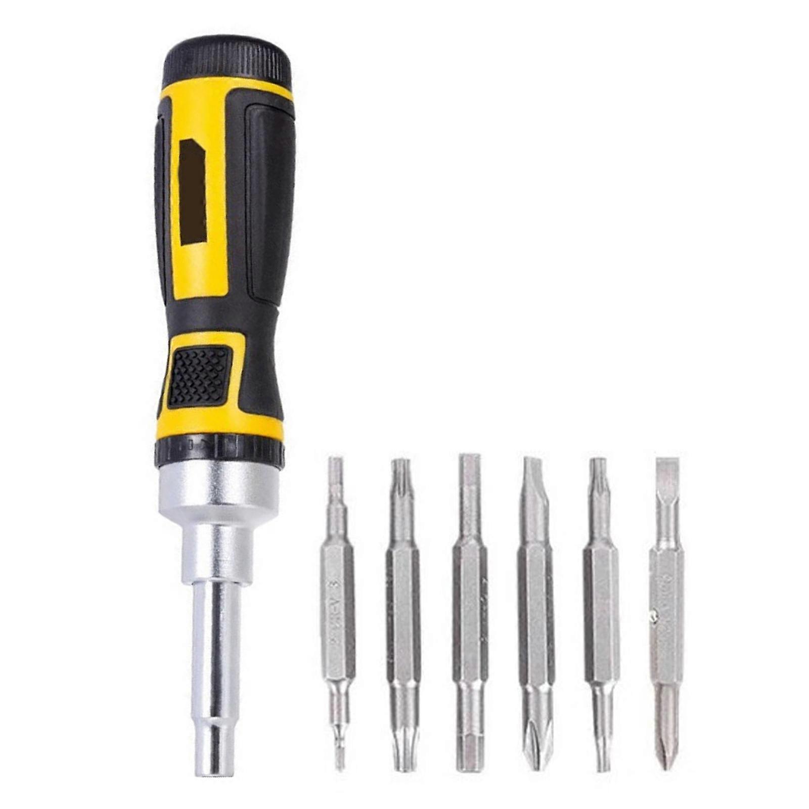 16 in 1 Ratcheting Screwdriver Kit Portable Multi-bit Screwdriver Tools Set Multi-Purpose Screwdriver with Slotted Bits
