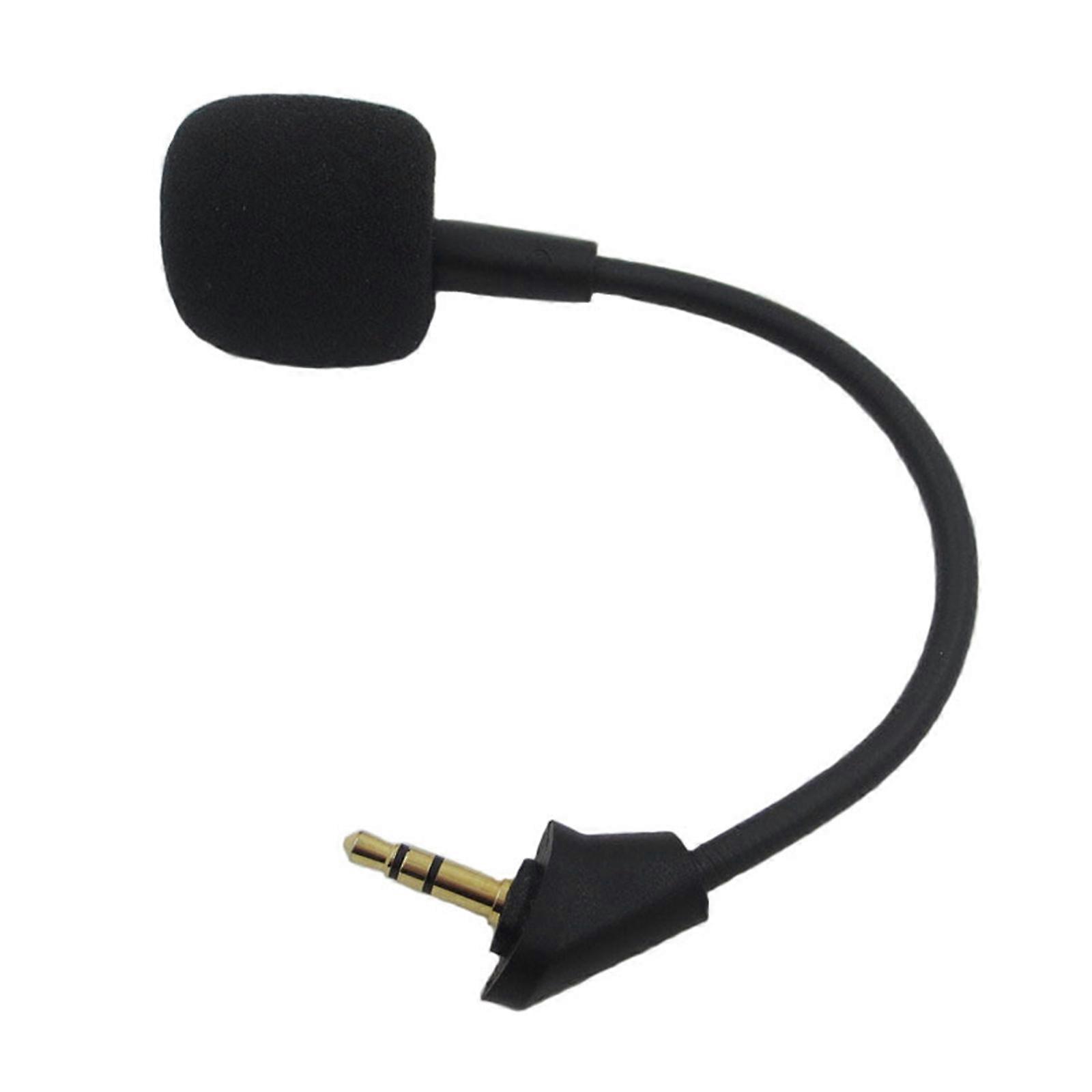 3.5mm Game Microphone for HyperX Cloud-Alpha S Gaming Headsets Computer PC Mic Bendable Microphones Wide Application
