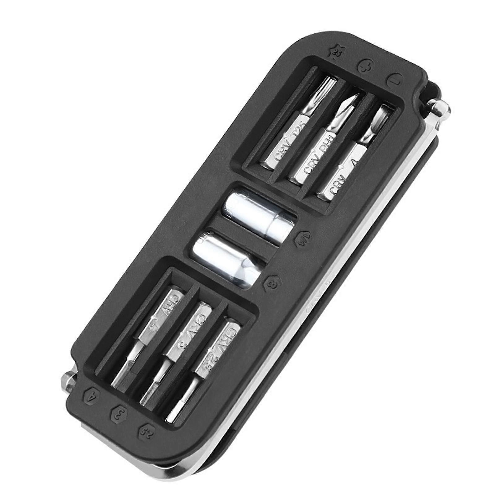 10 in 1 Bicycles Maintenance Tool Pocket Size Heavy Duty Bikes Multiple Tool Multifunctional Bikes High Strength Wrench