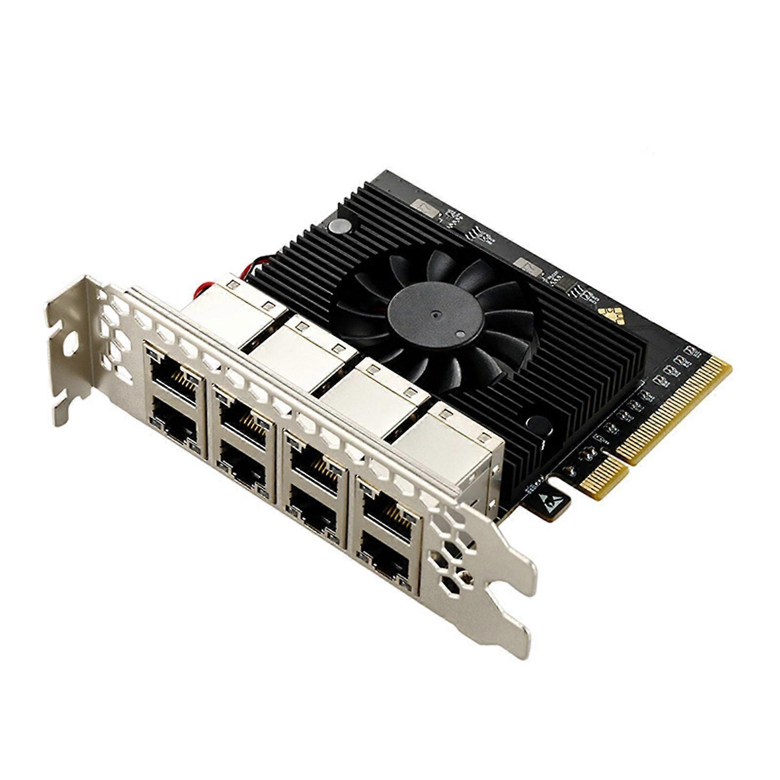 8 Port PCIe Networking Adapter RTL8111H 10/100/1000Mbps PCIE Gigabit Ethernet Card RJ45 LAN Controller Support for PC