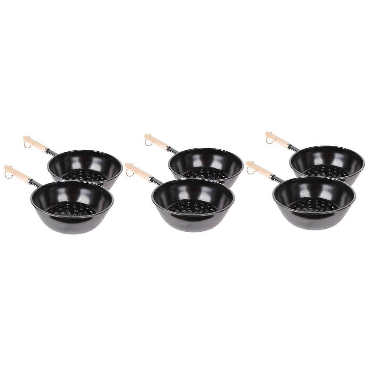 Charcoal Fire Bowl Set of 3 for Camping Grills, Iron Mini Charcoal Grill, Hibachi BBQ