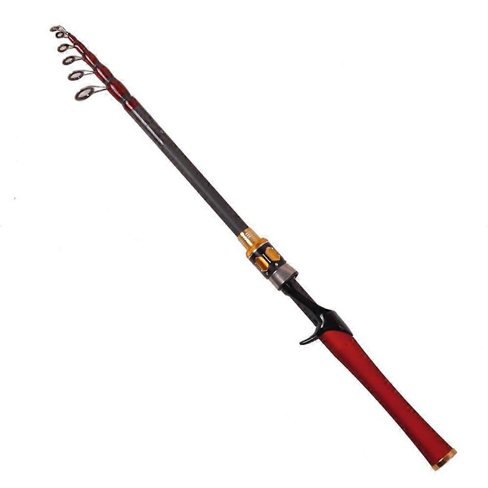 Teleskop Angelrute 1.8m 2.1m 2.4m aus Carbon für Karpfen Bass Hecht Angeln Spinning Casting Angleruteng