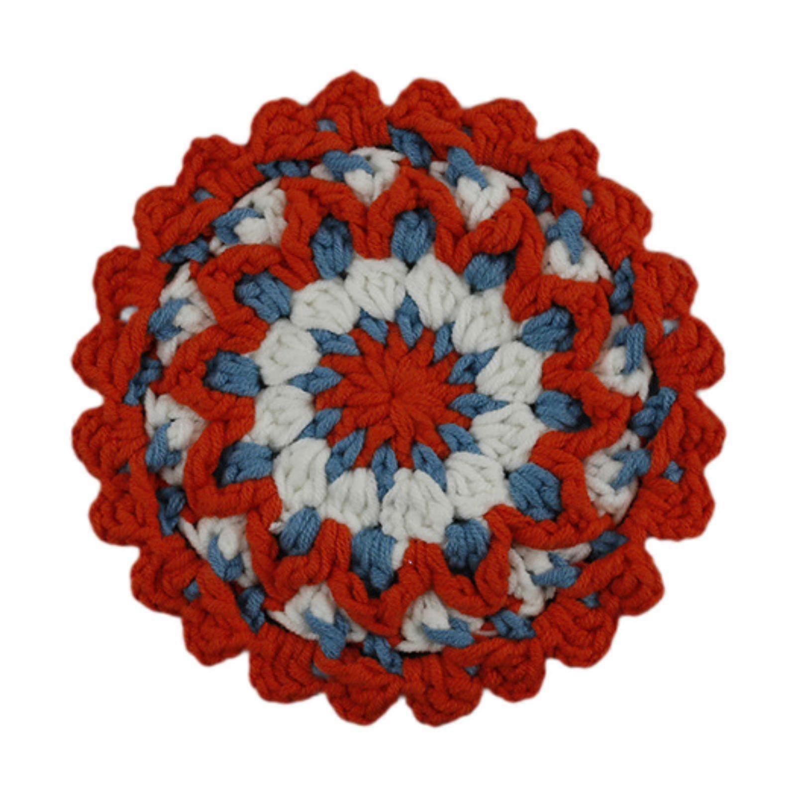 Weave Round Placemat Braided Place Mat for Patio Countertop Table Setting