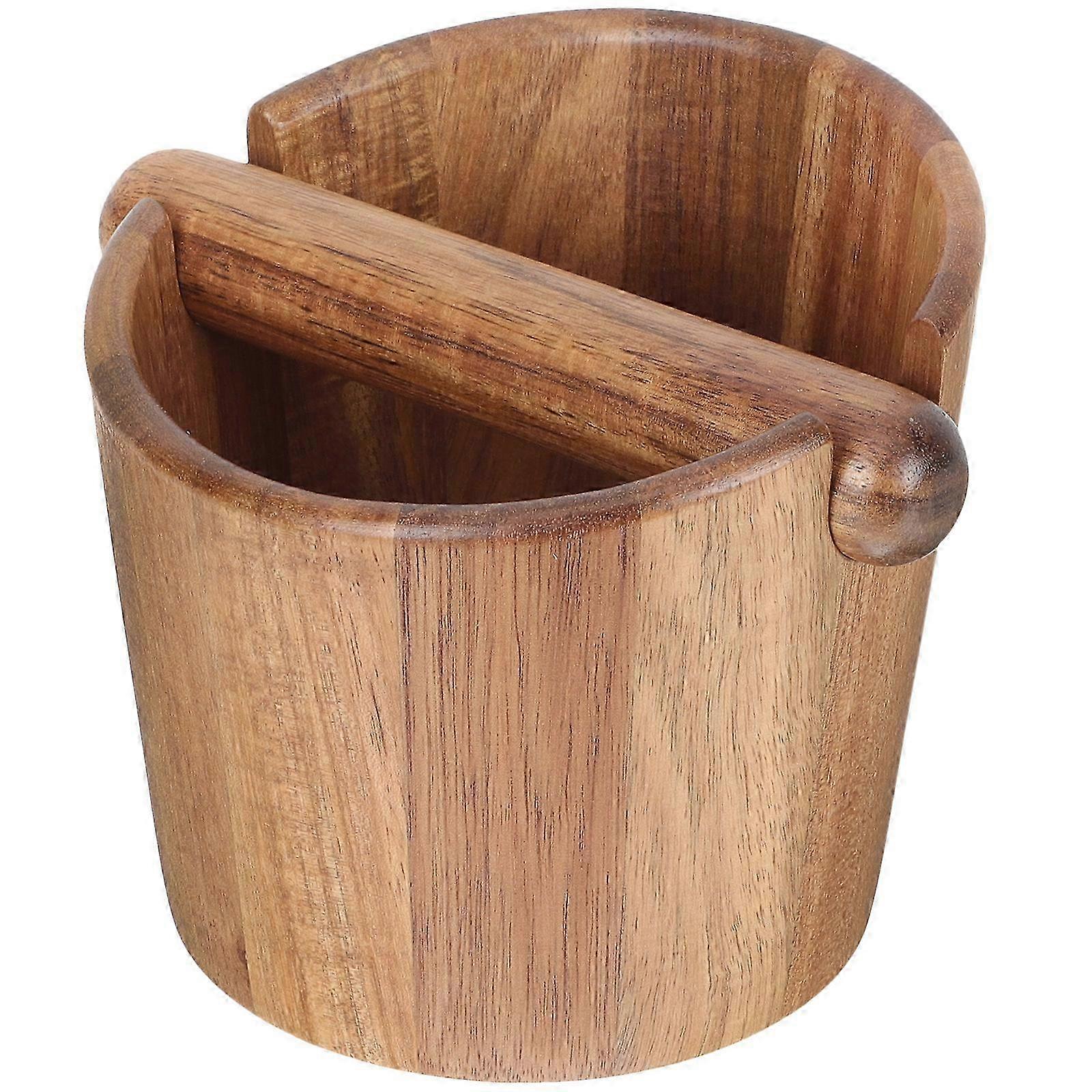 Espresso Coffee Powder Dump Bin Knock Box for Coffee Machine 13x12.3cm