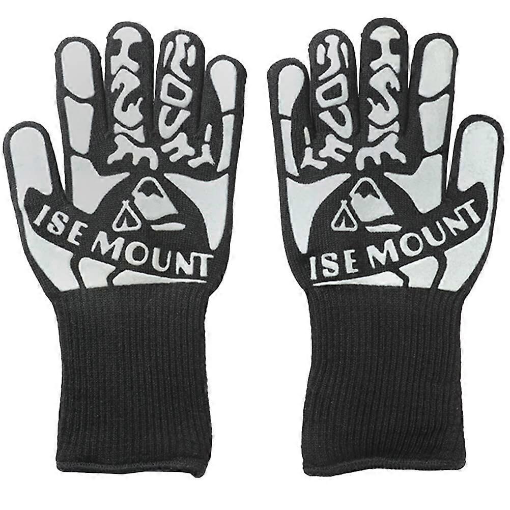 BBQ Gloves 1 Pair Durable Camping Grill Kitchen Hand Protection For Cooking