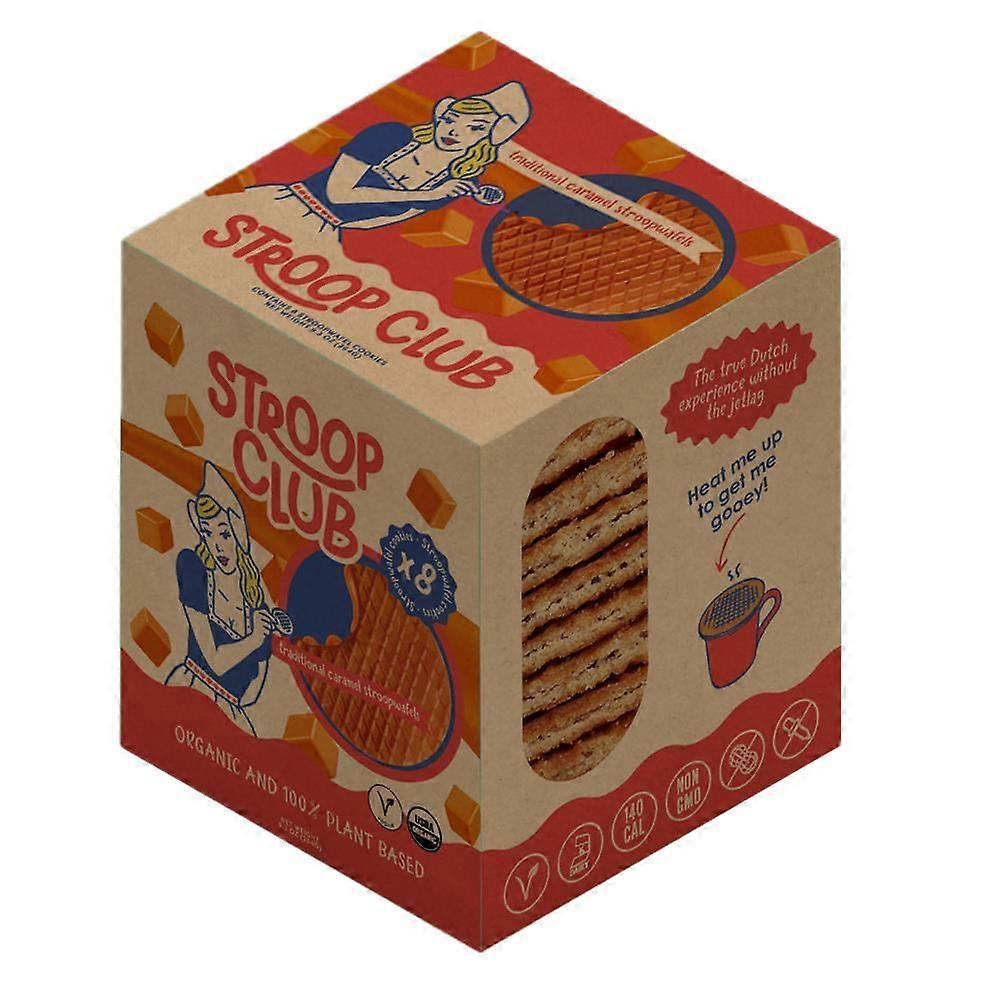 Stroop Club Traditional Caramel Plant Based Stroopwafel 8-pack 264g