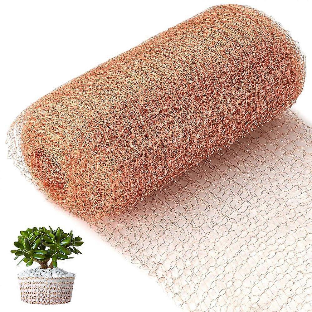 Copper Net Against Snails 9m x 13cm Double Layer Snail Repellent Copper Wire Snail Protection for Raised Beds and Anti-Slugs