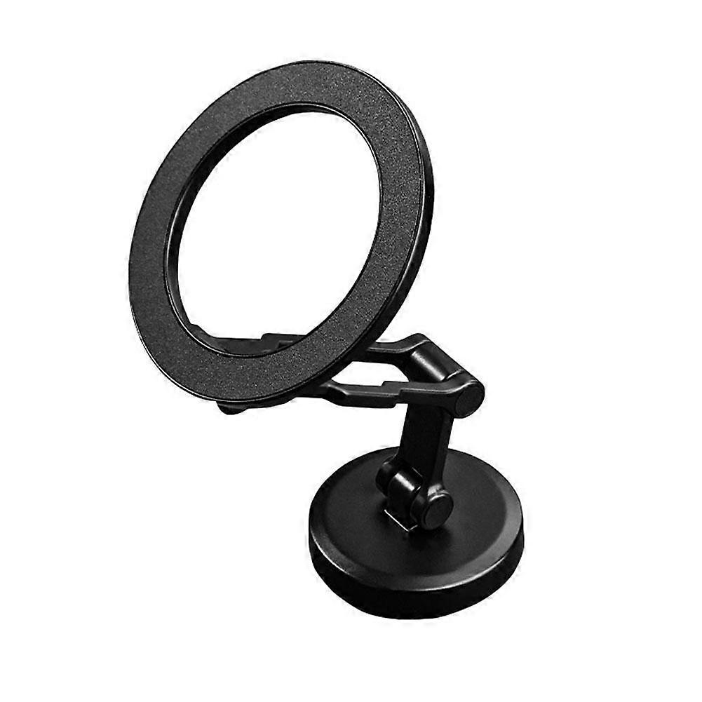 Black (A)$Desktop bracket multi-function rotating car mobile phone holder car navigation folding mobile phone case sticky style