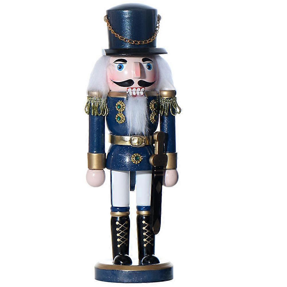 Hand Painted Wooden Nutcracker Soldier Christmas Decoration for Home Tabletop & Shelf – Festive Craftsmanship Charm
