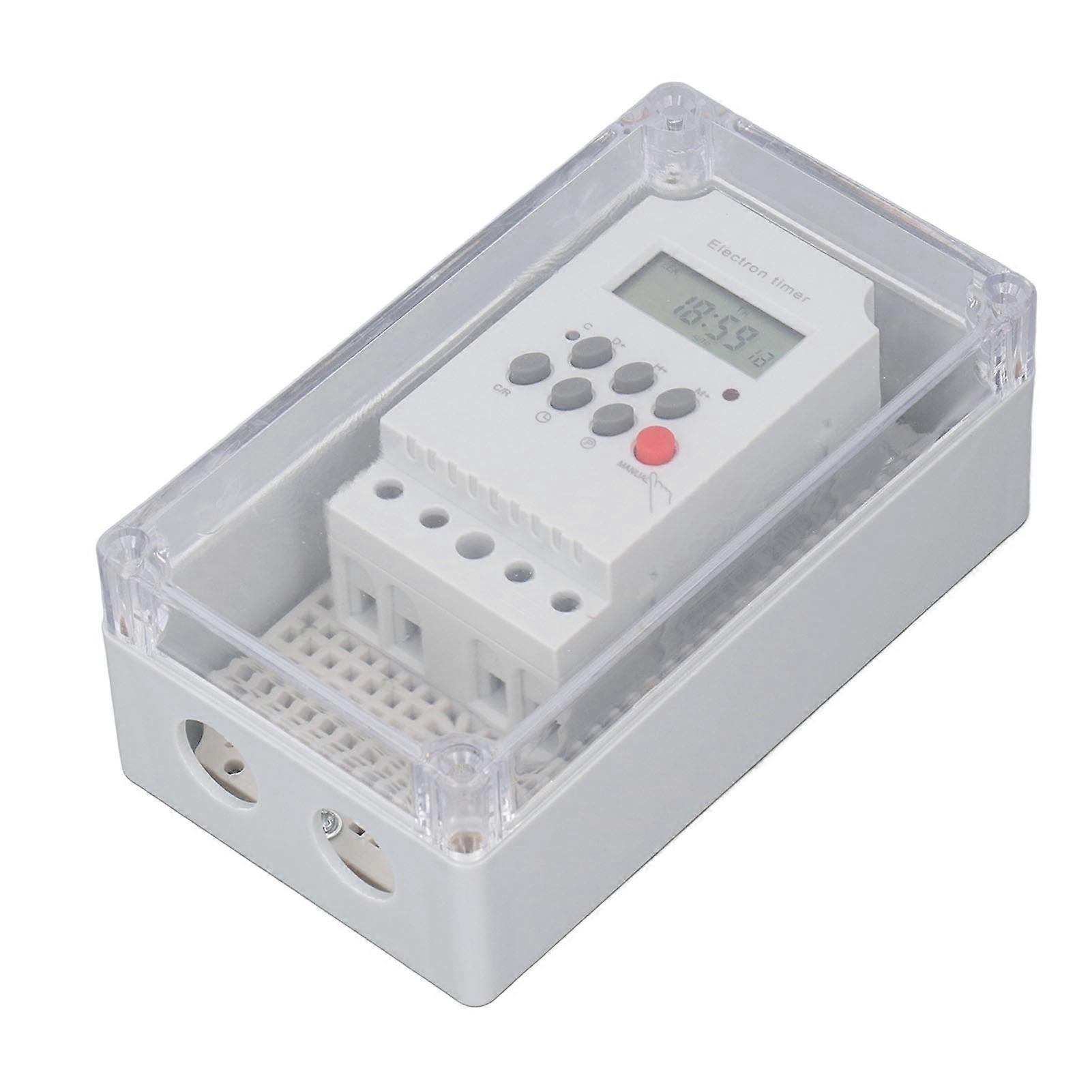 Swimming Pool Pump Timer Waterproof Digital Timer Box Programmable Time Control Switch for Heater Spa Motor DC 12V 