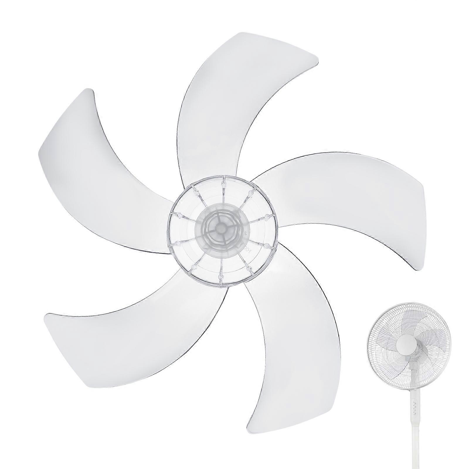 Plastic Fan Replacement for Table and Pedestal Fans – White, Easy Installation, 5 Design