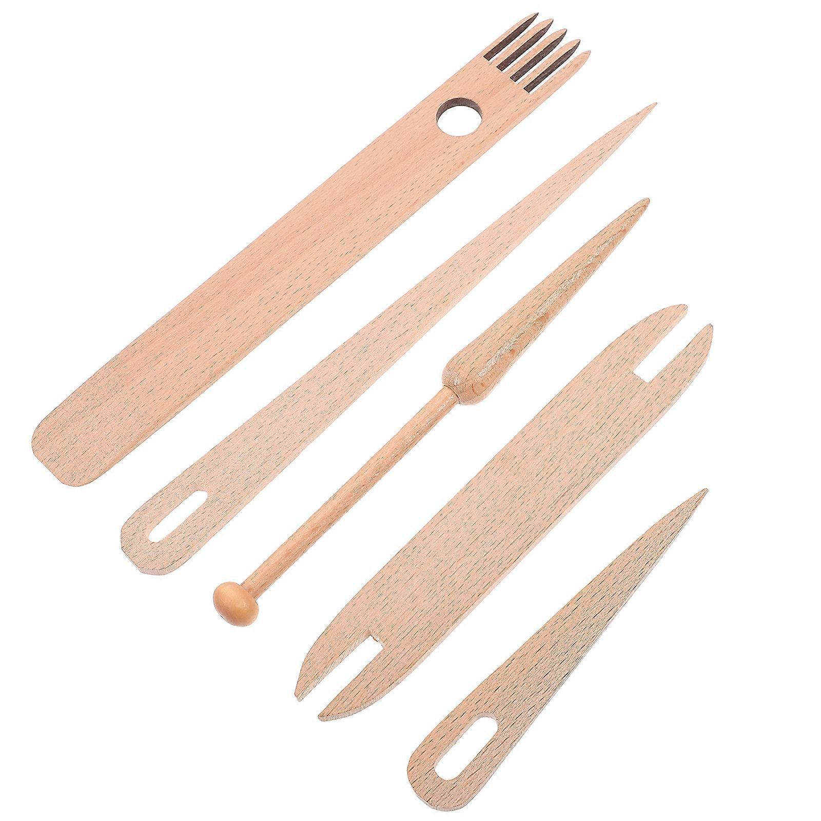 Weaving Loom Set, Essential Tools with Comb and Shuttle for Handmade Creations