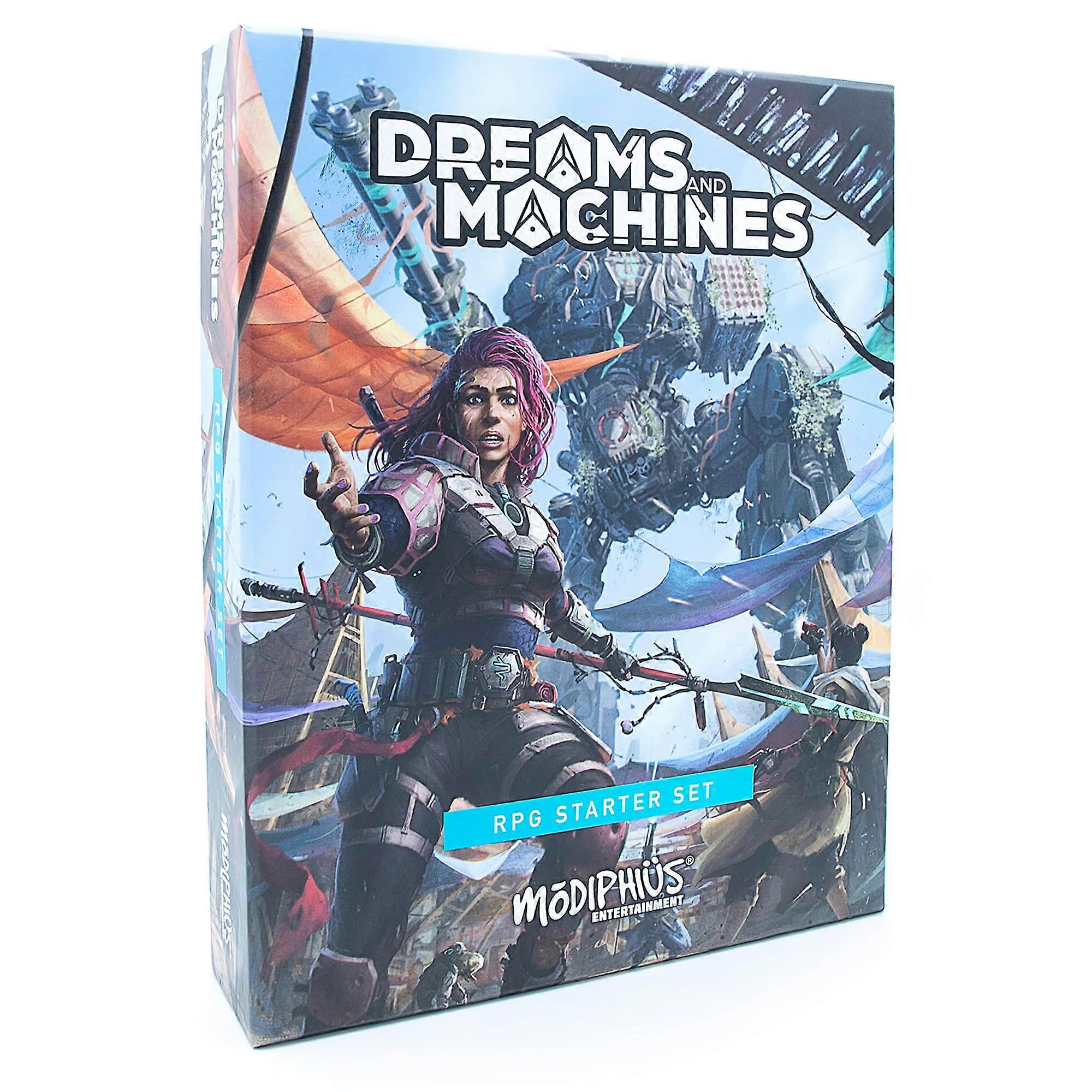 Modiphius: Dreams And Machines: Rpg Starter Set To Play & Explore The World Of Evera Prime, Booklet, Dice, Cards & More