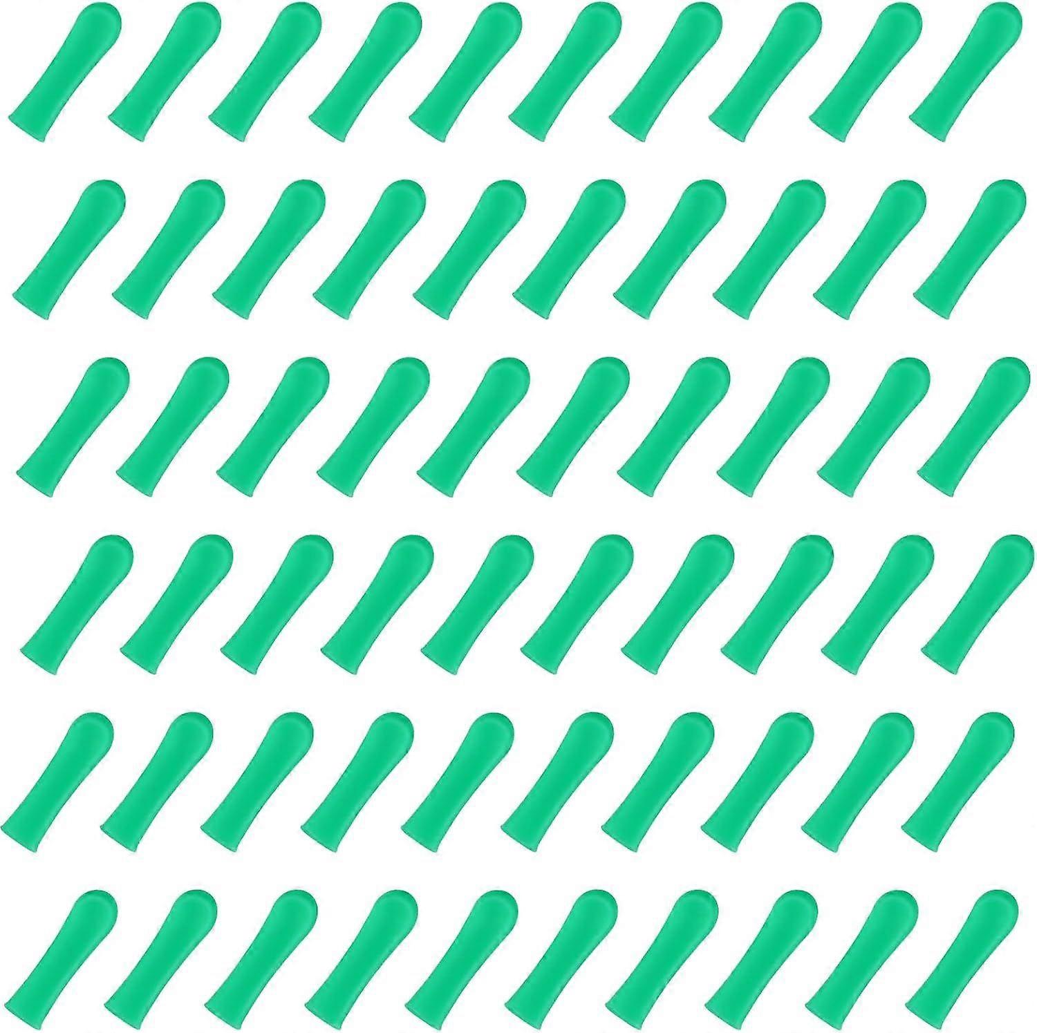 120Pcs Green Ear Spoon Tips Silicone Ear Spoon Replacement Tips Ear Cleaner