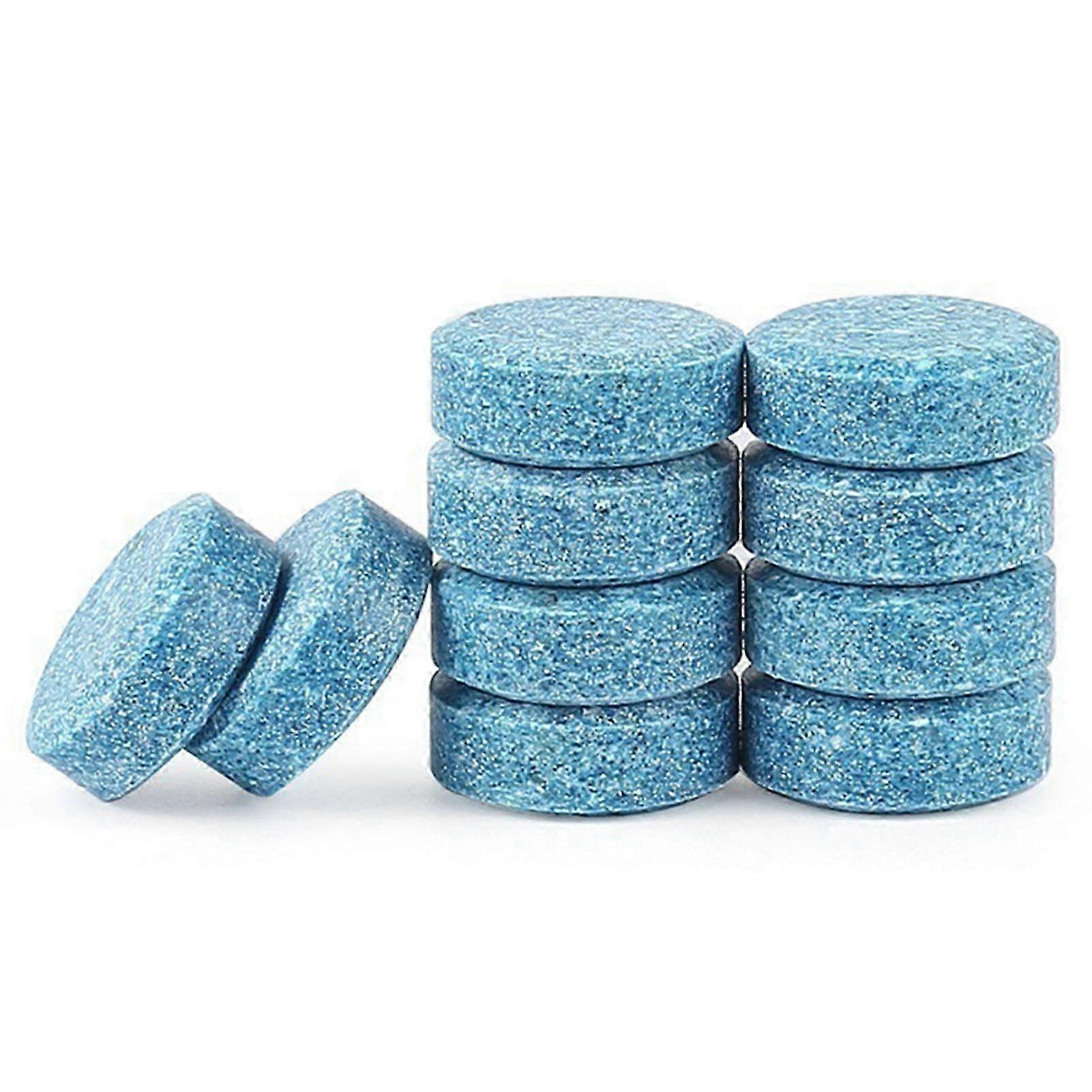 10PCS Glass Solid Wiper Cleaning Tablets Remove Glass Stains Clear Vision Effervescent Tablet for Household Cleaning Tool