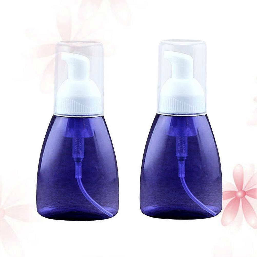 Shampoo Bottles Refillable Empty Lotion Bottles Travel Containers Blue 80ml 2Pcs