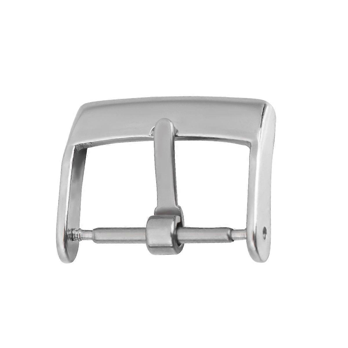 Practical Stainless Steel Watch Band Clasp Rectangular Shape Silver 1Pack