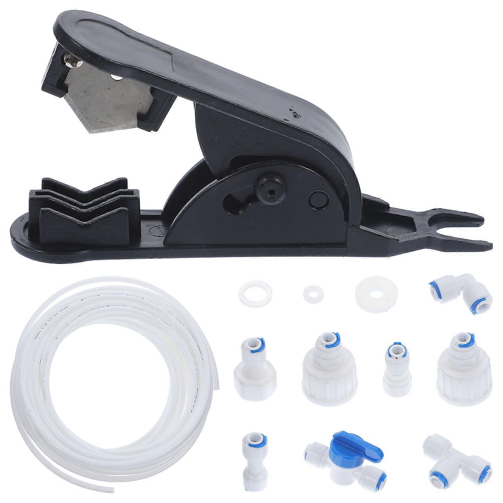 Water Line Quick Connector Fittings Refrigerator Water Line Kit Coffee Maker Secure Connection 10m White 1Set