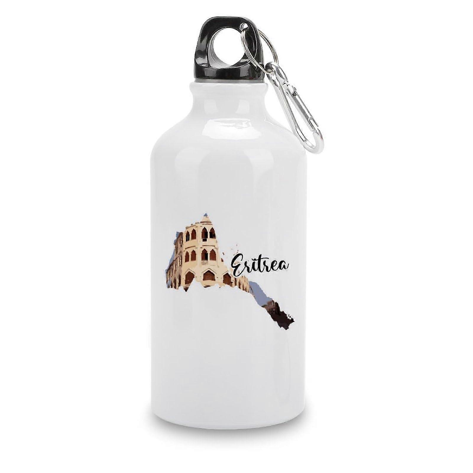 Eritrea Landmarks Vacuum Insulated Sports Bottle 400 Ml Map Design For Riding And Camping Outdoor Bottle