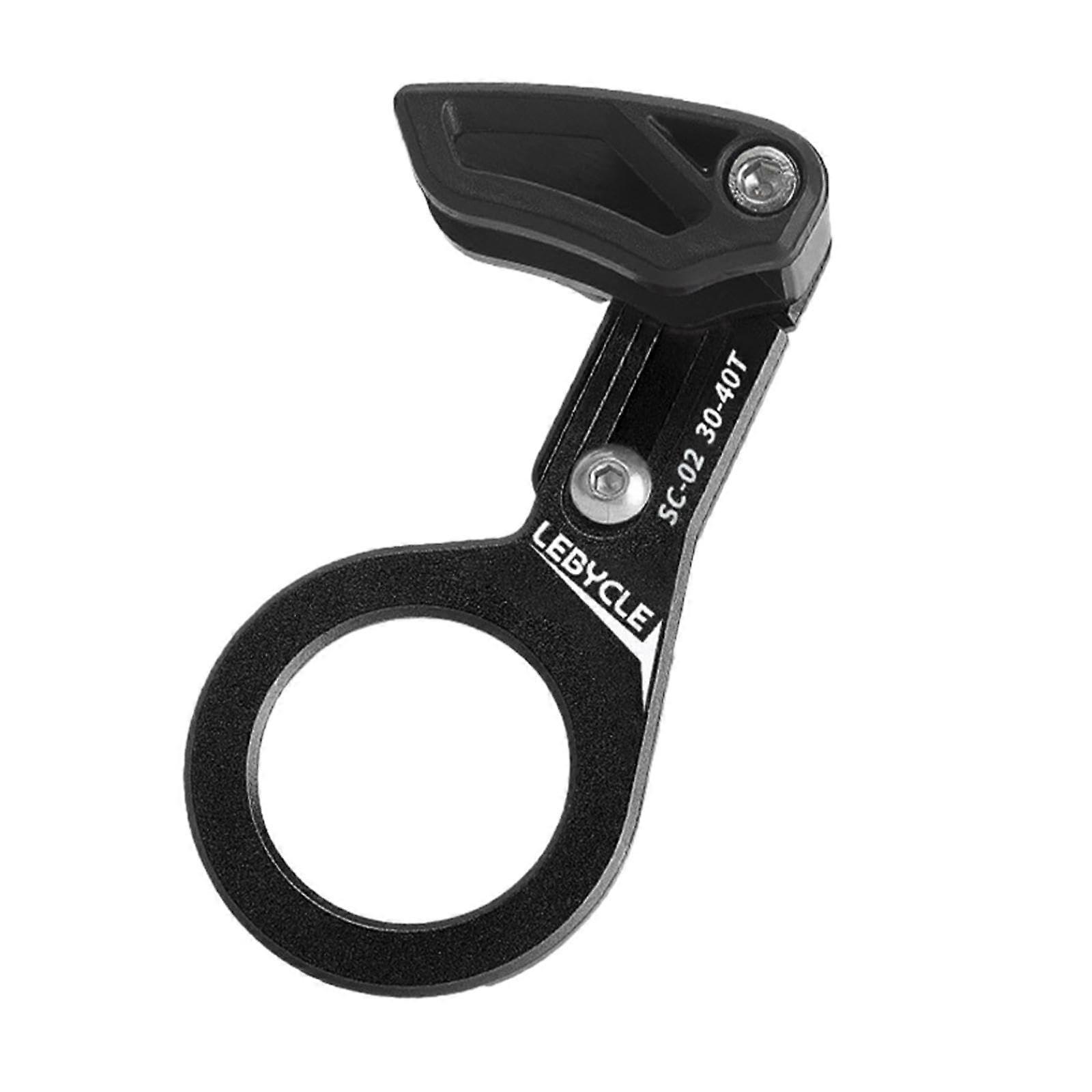 Mountain Bike Chain Guide Bicycle Chain Guard for Threaded BB Bottom Bracket Black