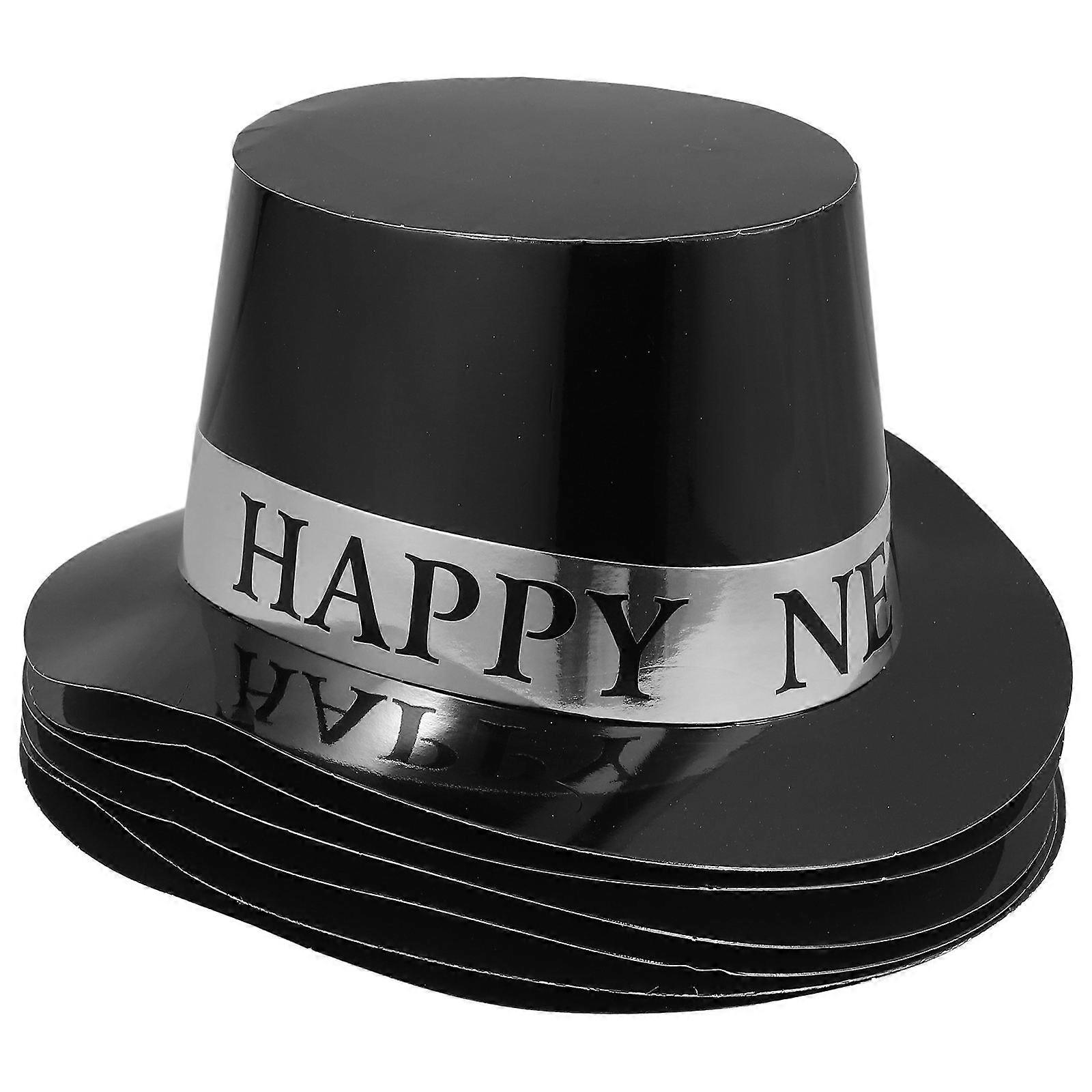 New Year Eve Top Hats For Adults Festive Events Party Favor Hats 6Pcs