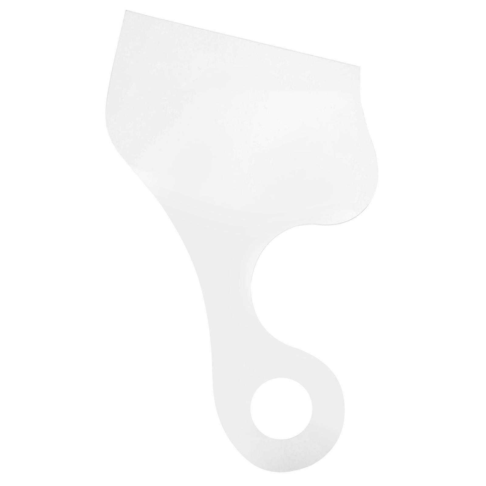 Router Templates Acrylic Cutting Easy to Clean Hand Safety Protection 25.00X19.00X0.40CM Chocolate 1Pack