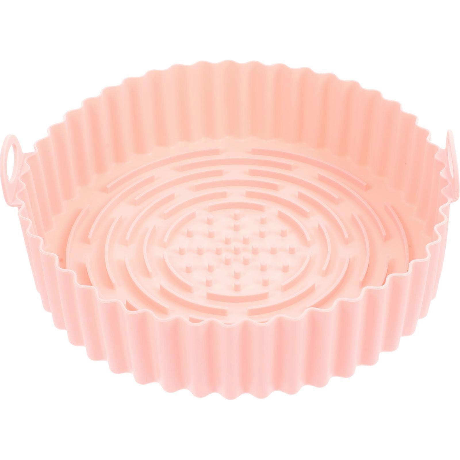 Reusable Airfryer Pot Protects Pot Walls Air Fryer Accessory Pink Even Heat Distribution 1Set