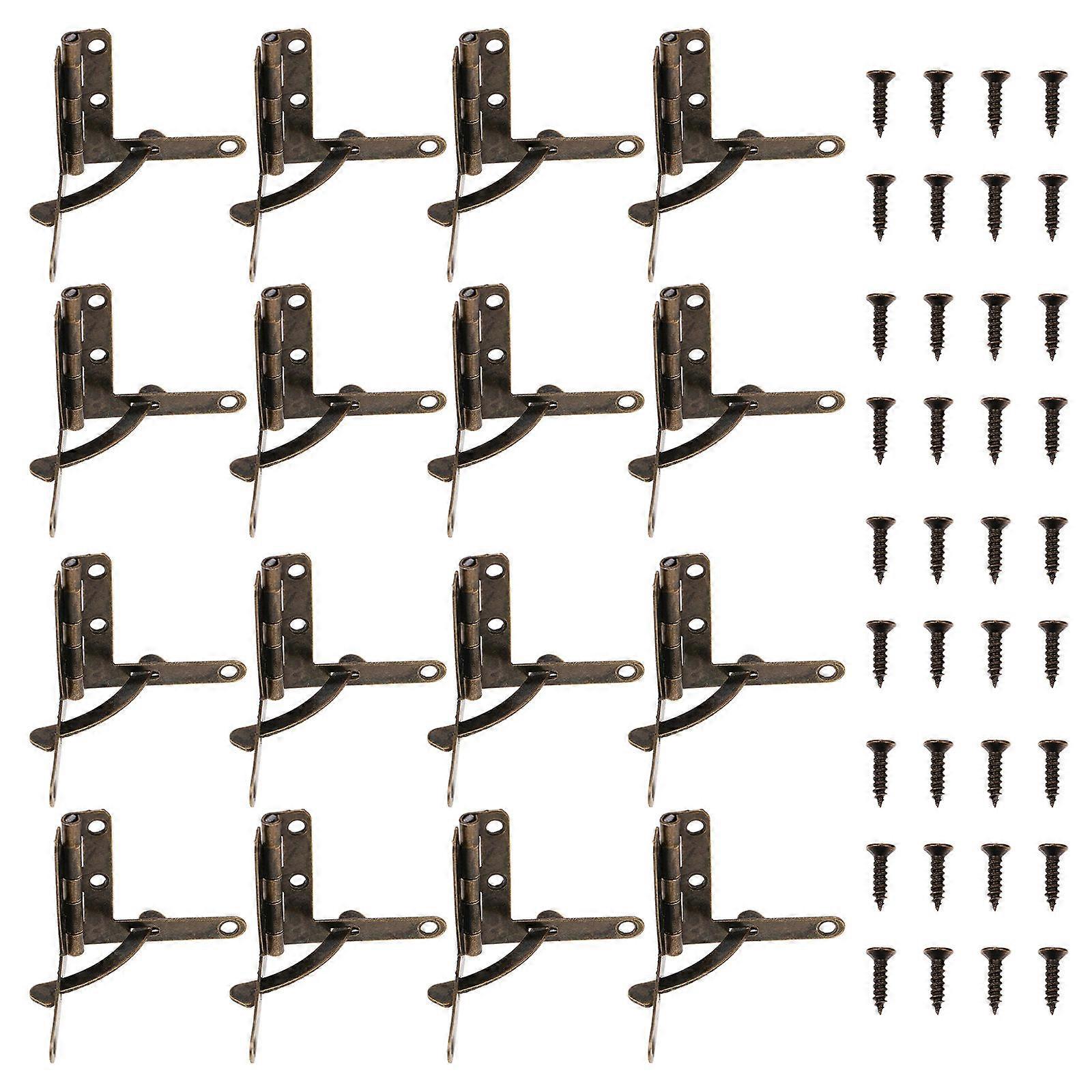 50pcs Antique Decorative Box Hinges – Durable Cabinet Hardware with Strong Buffering and Compact Design for Easy Installation