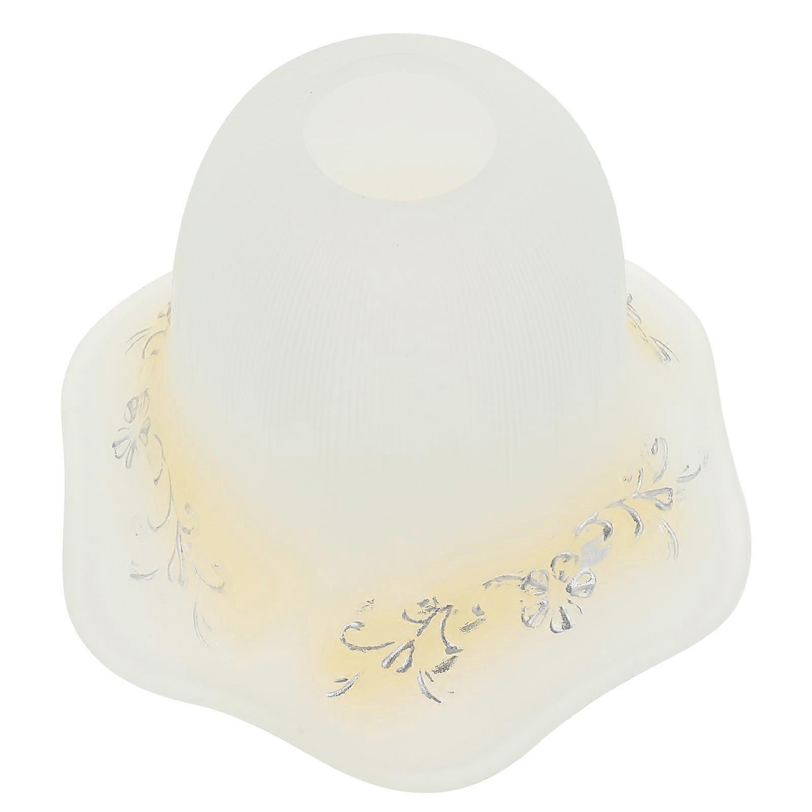 Lamp Glass Cover Simple Style Glass Craft Light Cover Ceiling Lamp Accessory Unique Lampshade For Indoor Use 1Set
